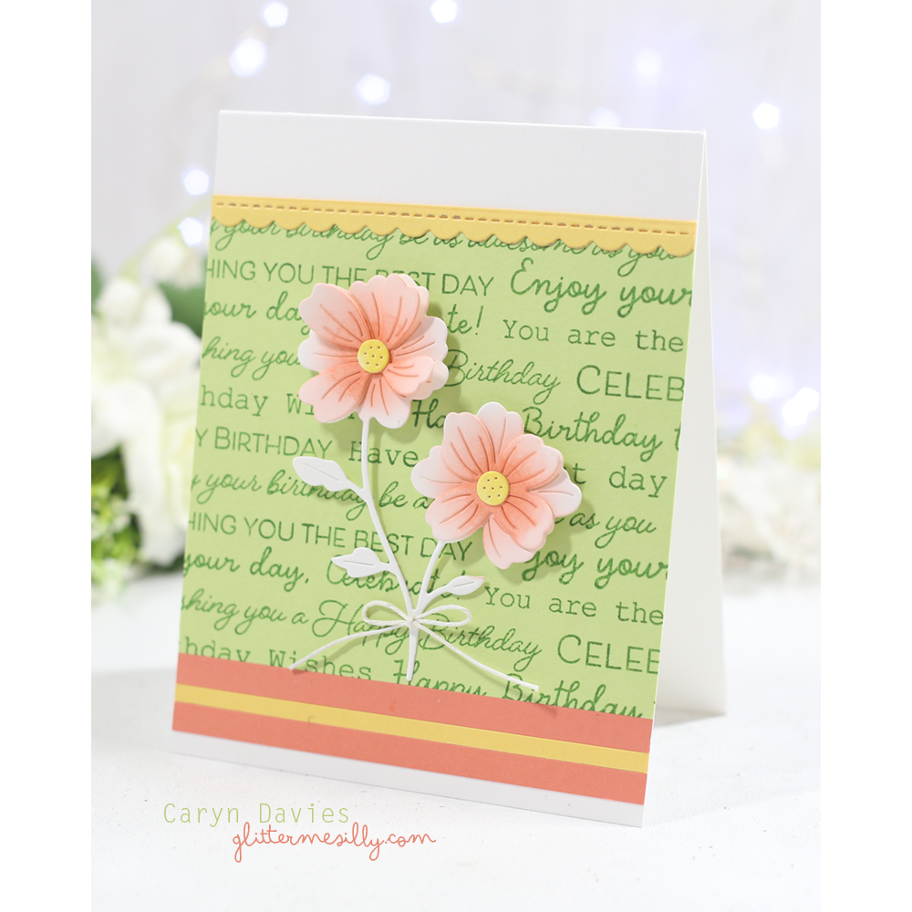 Simon Says Stamp Charming Flower Stem Wafer Dies s997 STAMPtember Birthday Card | color-code:ALT06