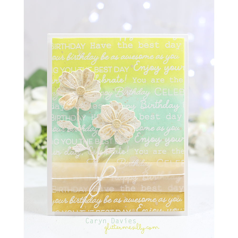 Simon Says Stamp Charming Flower Stem Wafer Dies s997 STAMPtember Birthday Card | color-code:ALT05