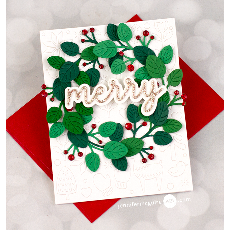 Simon Says Stamp Charming Berry Branch Wafer Die s995 Sugar and Spice Christmas Card | color-code:ALT02