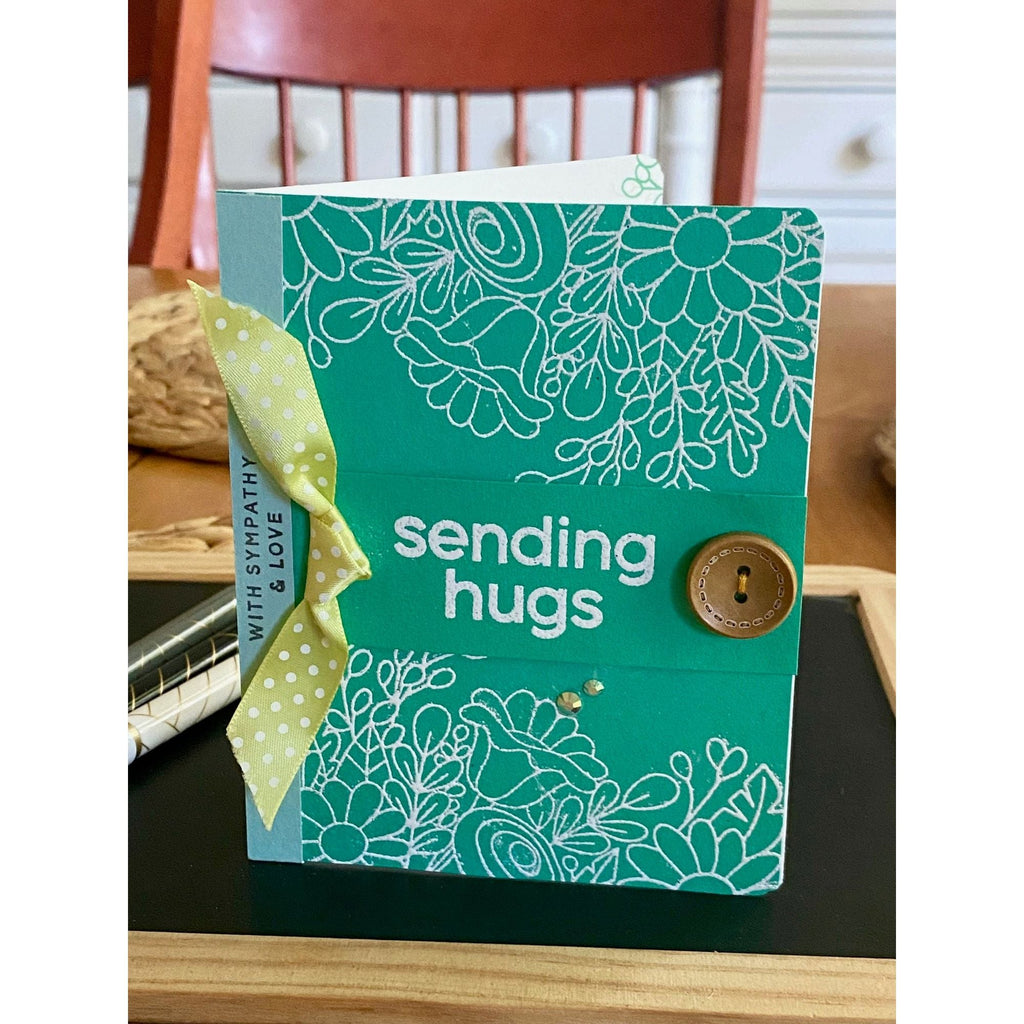 Simon Says Clear Stamps Checking In sss202635c Stamptember Hugs  Card