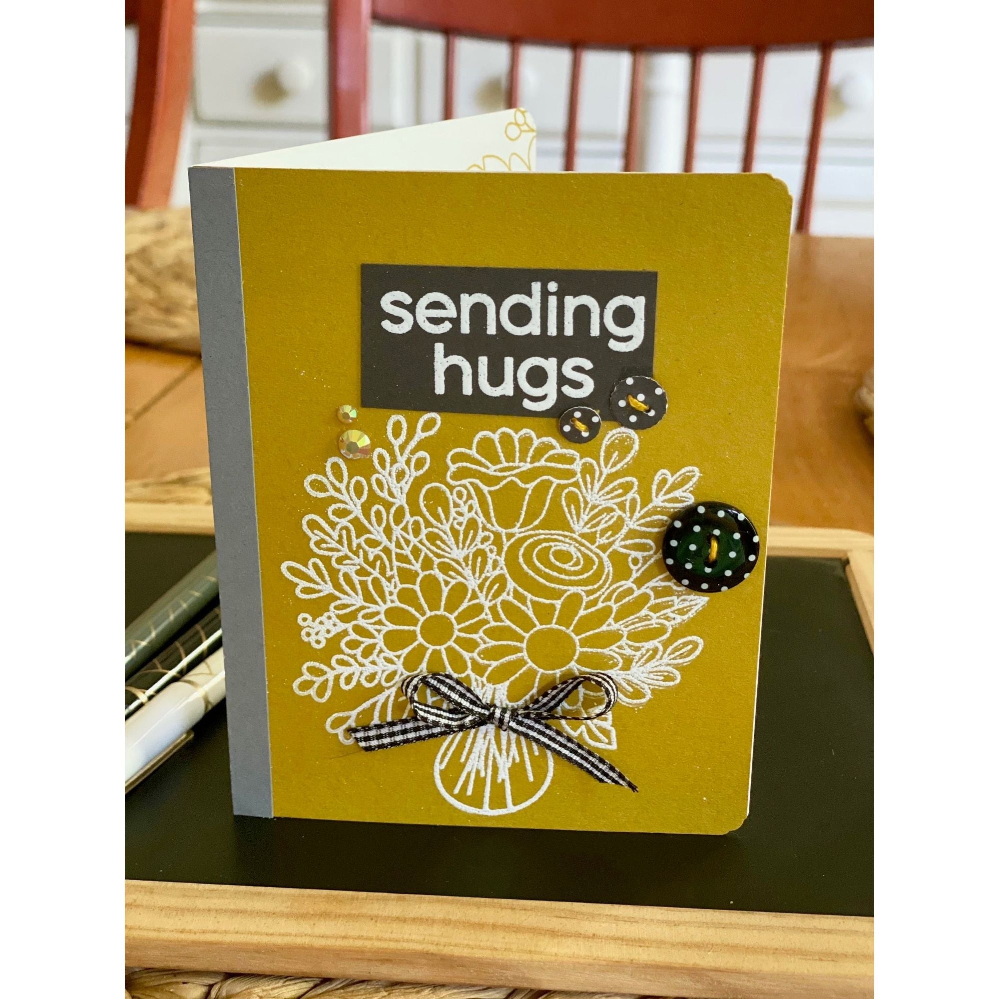 Simon Says Clear Stamps Checking In sss202635c Stamptember Hugs Card | color-code:ALT03