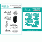 Gina K Designs Cheerful Greetings Stamps and Dies