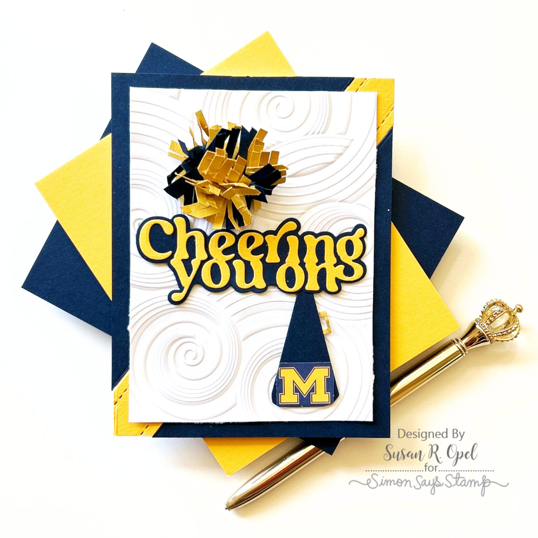 Simon Says Stamps and Dies Cheering set821ch Cheering for You Sporty Card