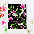 Simon Says Stamp Embossing Folder and Cutting Dies Chelsea Floral sfd389 Celebrate All the Best Card | color-code:ALT05