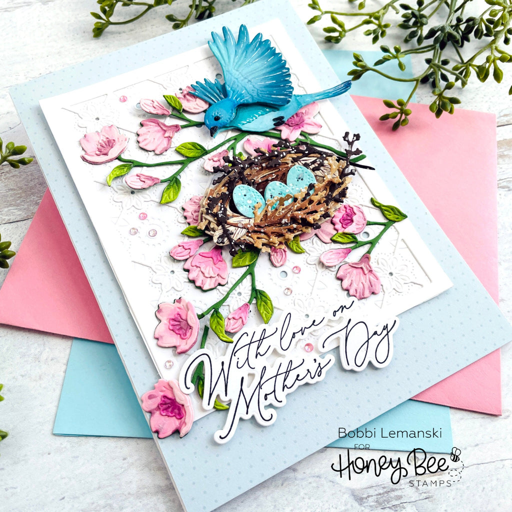 Honey Bee Delicate Daisy A2 Cover Plate Top Die hbds-dela2t Mother’s Day Love Card | color-code:ALT02