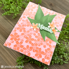 Simon Says Stamp Embossing Folder and Cutting Dies Cherry Blossom sfd315 Be Bold Mama Card