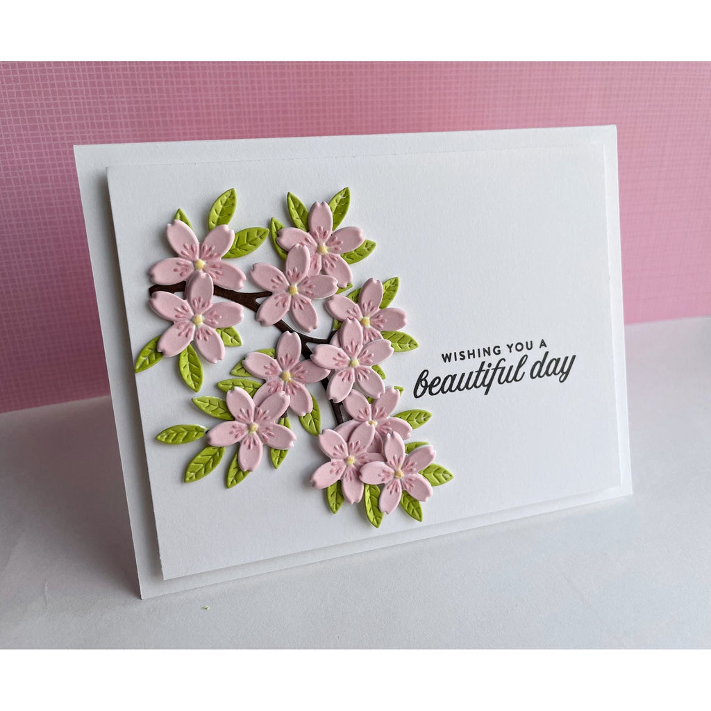 Simon Says Stamp Embossing Folder and Cutting Dies Cherry Blossom sfd315 Be Bold Beautiful Day Card | color-code:ALT01