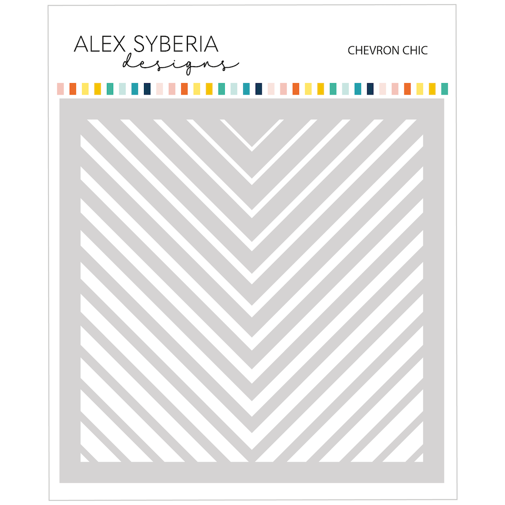 Alex Syberia Designs Chevron Chic Stencil asd-ste-147