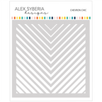 Alex Syberia Designs Chevron Chic Stencil asd-ste-147