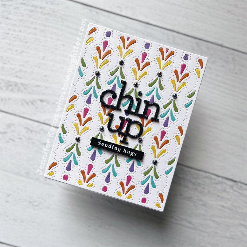 CZ Design Chin Up Wafer Dies czd222 Diecember Chin Up Card | color-code:ALT02