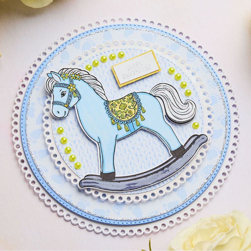 Chloe’s Creative Cards 8x8 Dainty Circles Dies c-mdie-8dc first birthday