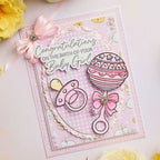 Chloe’s Creative Cards 8x8 Dainty Ovals Dies c-mdie-8do baby girl