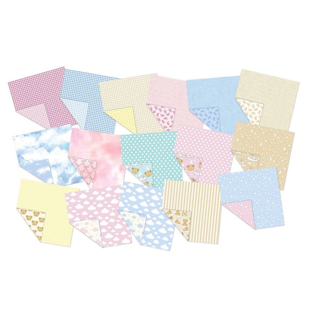 Chloe’s Creative Cards Baby 8x8 Designer Printed Paper Pad c-ppad-baby sheets front