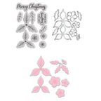Chloe's Creative Cards Beautiful Bouquet Christmas Flowers Die and Stamp Set c-diest-bbcf pieces