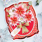 Chloe's Creative Cards Beautiful Bouquet Christmas Flowers Die and Stamp Set c-diest-bbcf wonderful
