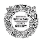Chloe's Creative Cards Beautiful Butterfly Frame Die and Stamp Set c-diest-butfra frame