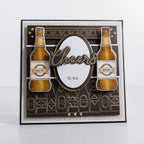 Chloe's Creative Cards Beer Bottle Border Die and Stamp Set c-diest-beerbord cheers