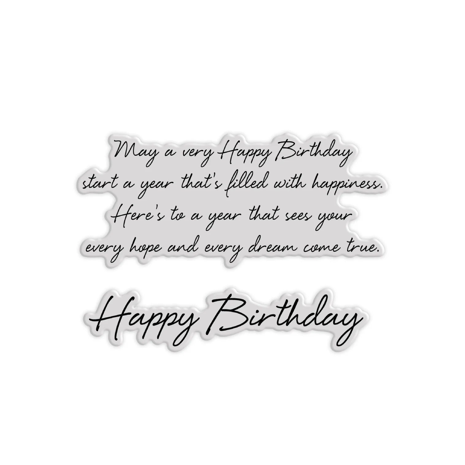 Chloe’s Creative Cards Birthday Verse 1 Clear Stamps c-stam-bdv1 words