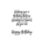 Chloe’s Creative Cards Birthday Verse 2 Clear Stamps c-stam-bdv2 verse