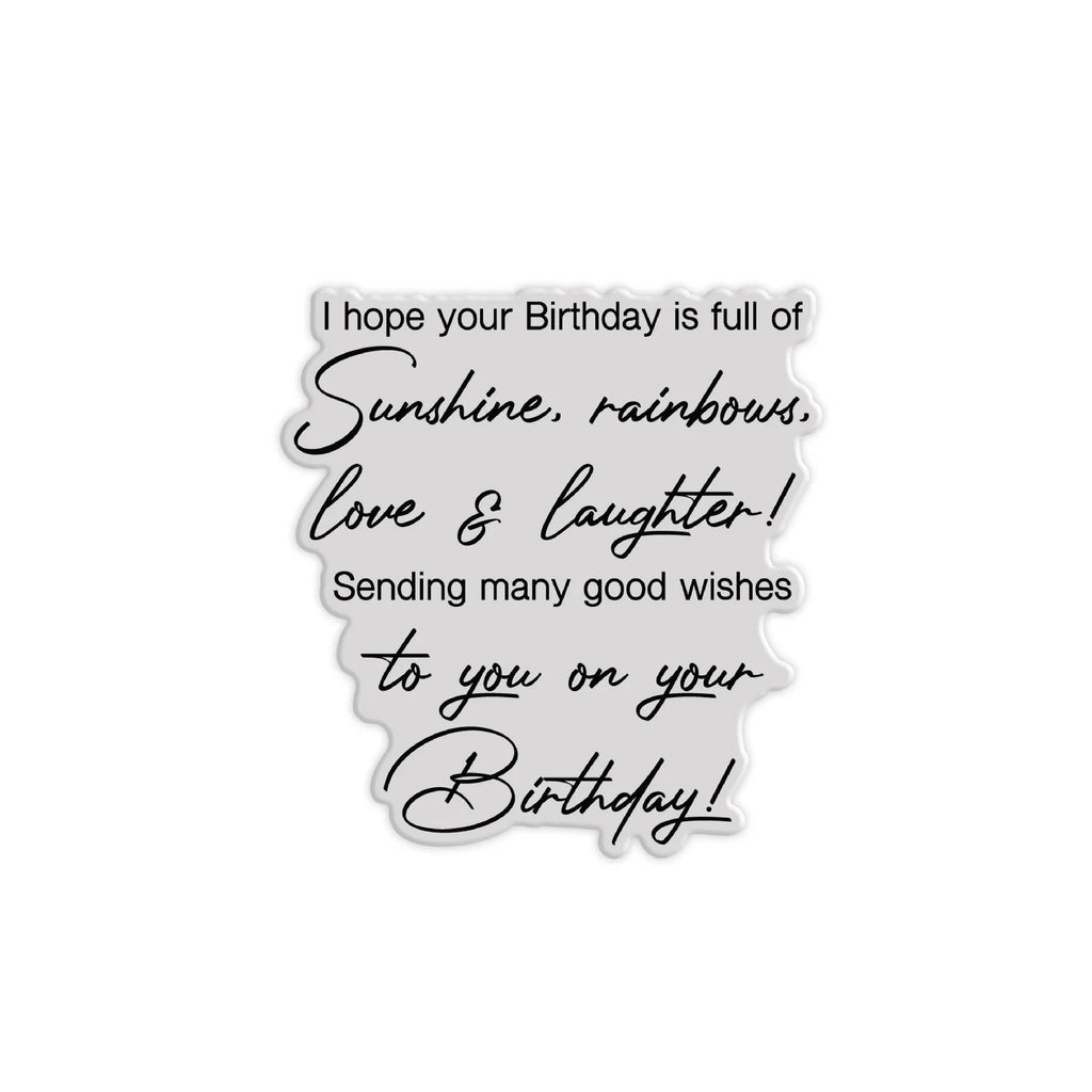 Chloe’s Creative Cards Birthday Verse 3 Clear Stamps c-stam-bdv3 verse