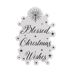 Chloe’s Creative Cards Blessed Christmas Wishes Clear Stamp c-stam-blessed stamp