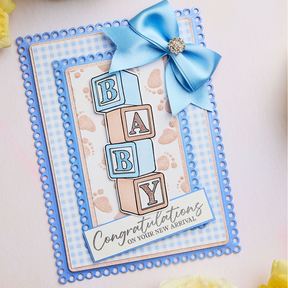 Chloe’s Creative Cards Blocks Die and Stamp Set c-diest-babybk new arrival