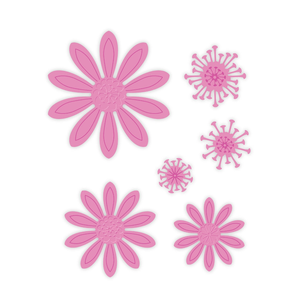 Chloe's Creative Cards Blossoming Flower Dies c-mdie-blofl line work