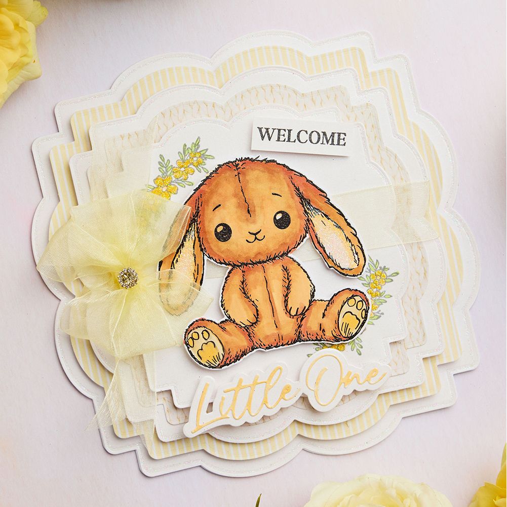 Chloe’s Creative Cards Bunny Die and Stamp Set c-diest-babyb welcome