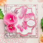 Chloe’s Creative Cards Butterfly Background Embossing Folder c-8emb-butb blooming