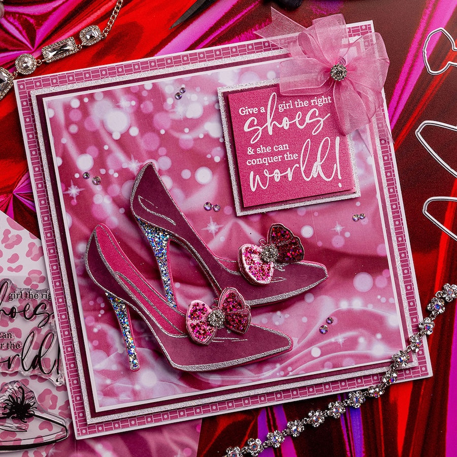 Chloe's Creative Cards Chic Shoes Die and Stamp Set c-diest-chicsh shoes