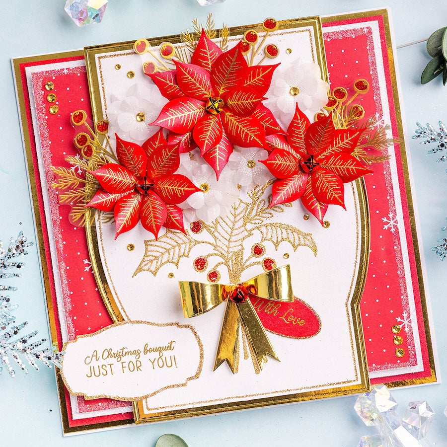 Chloe's Creative Cards Christmas Build a Bouquet Stamp and Die Bundle for you