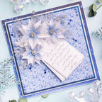 Chloe's Creative Cards Christmas Flowers and Foliage 8x8 Paper Pad c-ppad-cff blue