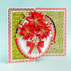 Chloe's Creative Cards Christmas Flowers and Foliage 8x8 Paper Pad c-ppad-cff poinsettia