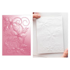 Chloe's Creative Cards Christmas Rose Folder, Die, Stamp and Vellum Bundle folder
