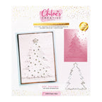 Chloe's Creative Cards Christmas Tree 3D Embossing Folder and Die Set c-3dembdie-ctre tree