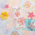 Chloe’s Creative Cards DL Scalloped and Pierced Rectangle Dies scalpdl flower