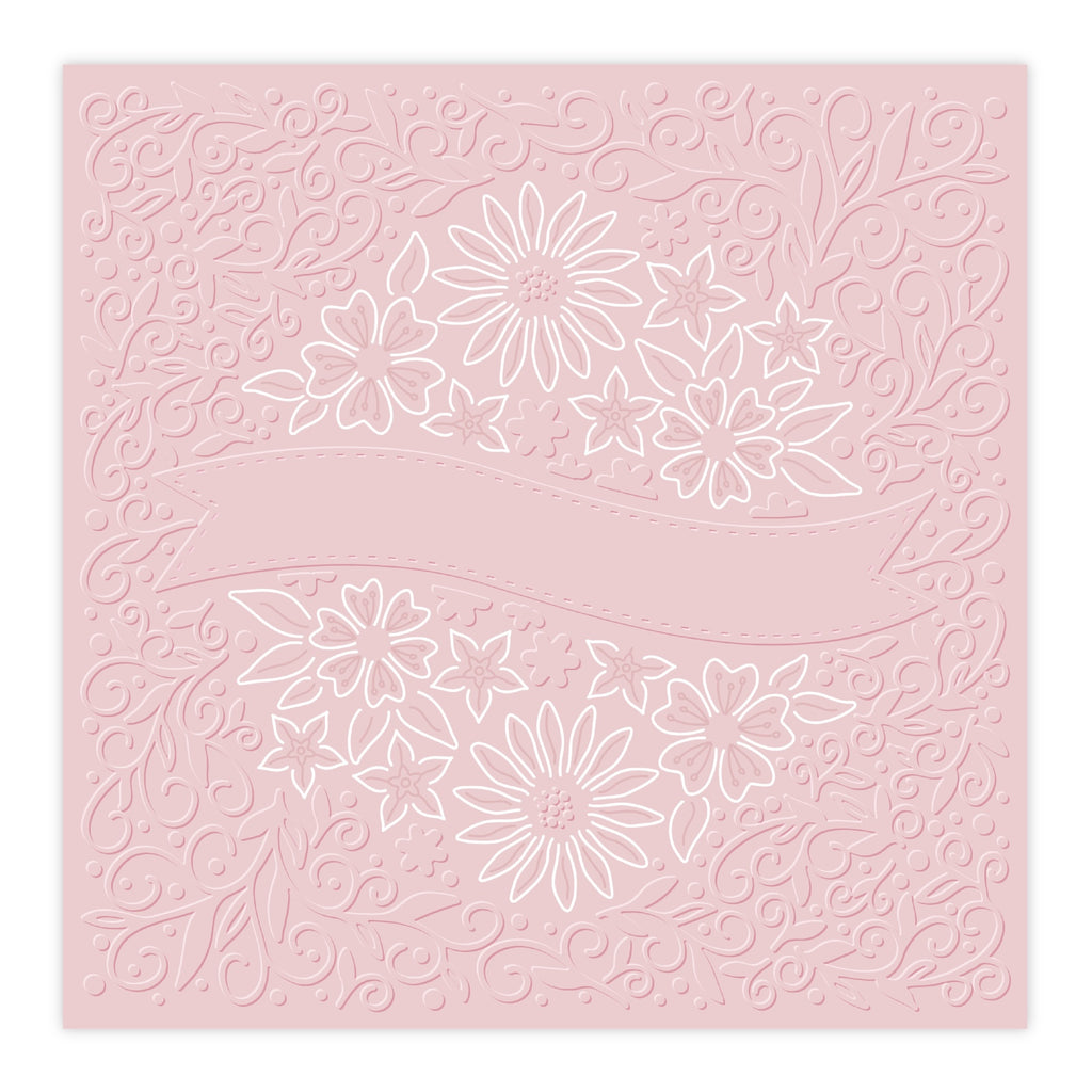 Chloe's Creative Cards Dancing Daisy Cut and Emboss Folder c-cemb-danced line art