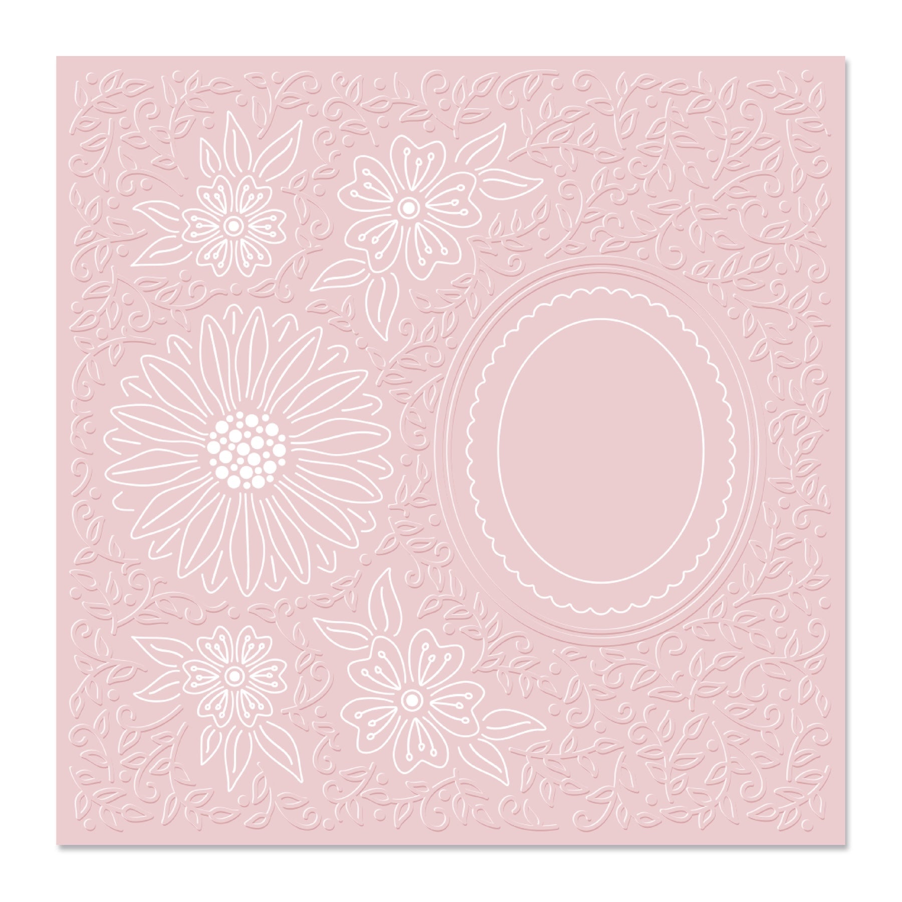 Chloe's Creative Cards Decadent Daisy Cut and Emboss Folder c-cemb-decd line art