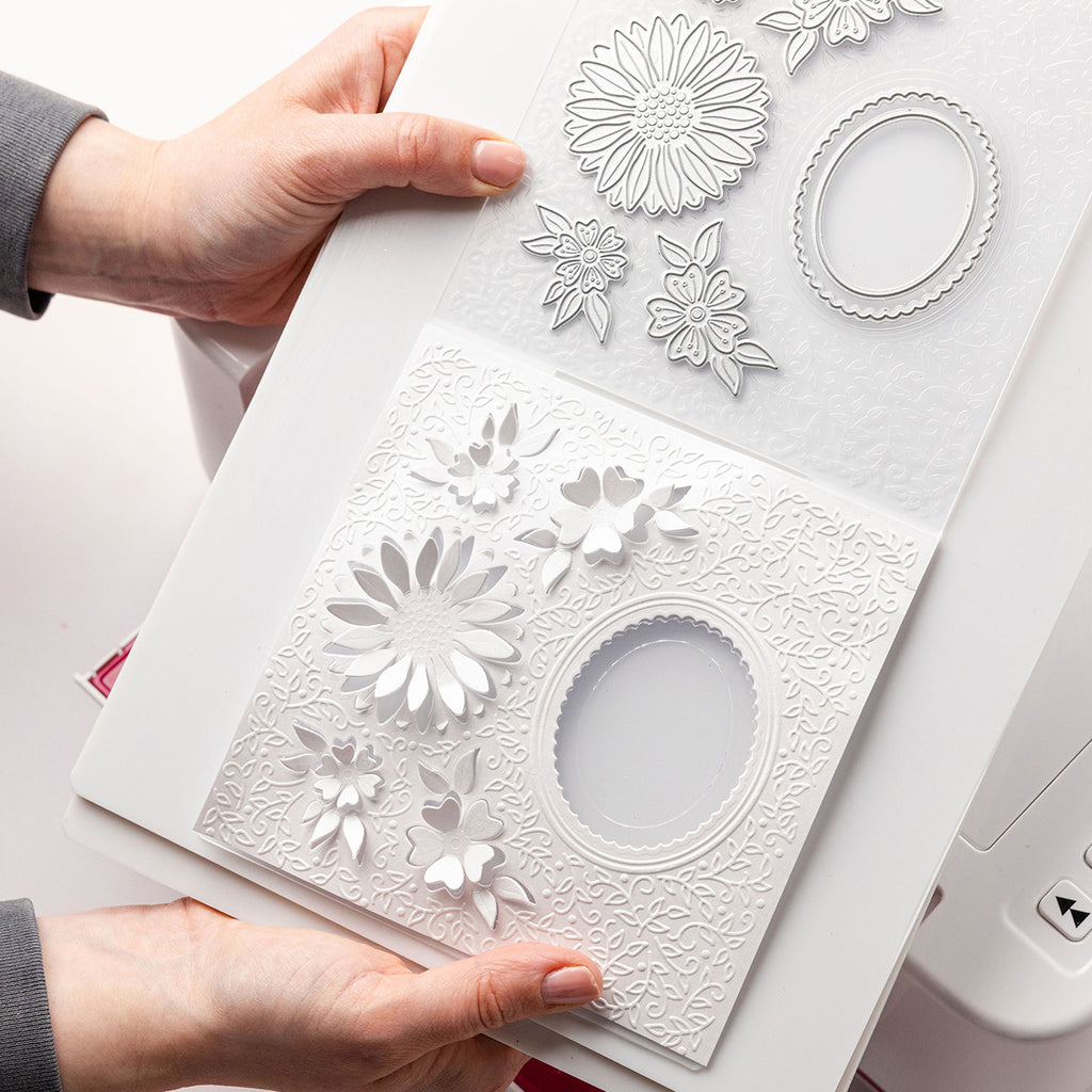 Chloe's Creative Cards Decadent Daisy Cut and Emboss Folder c-cemb-decd popup