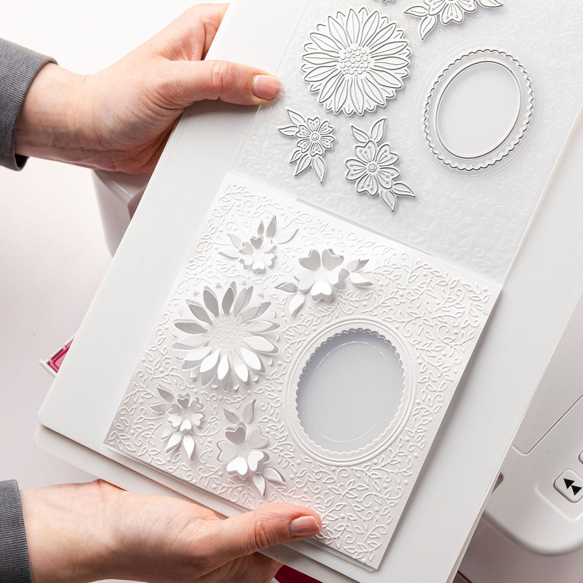Chloe's Creative Cards Decadent Daisy Cut and Emboss Folder c-cemb-decd popup
