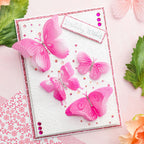Chloe’s Creative Cards Delightful Butterflies Folder, Die, Stamp and Vellum Bundle birthday wishes