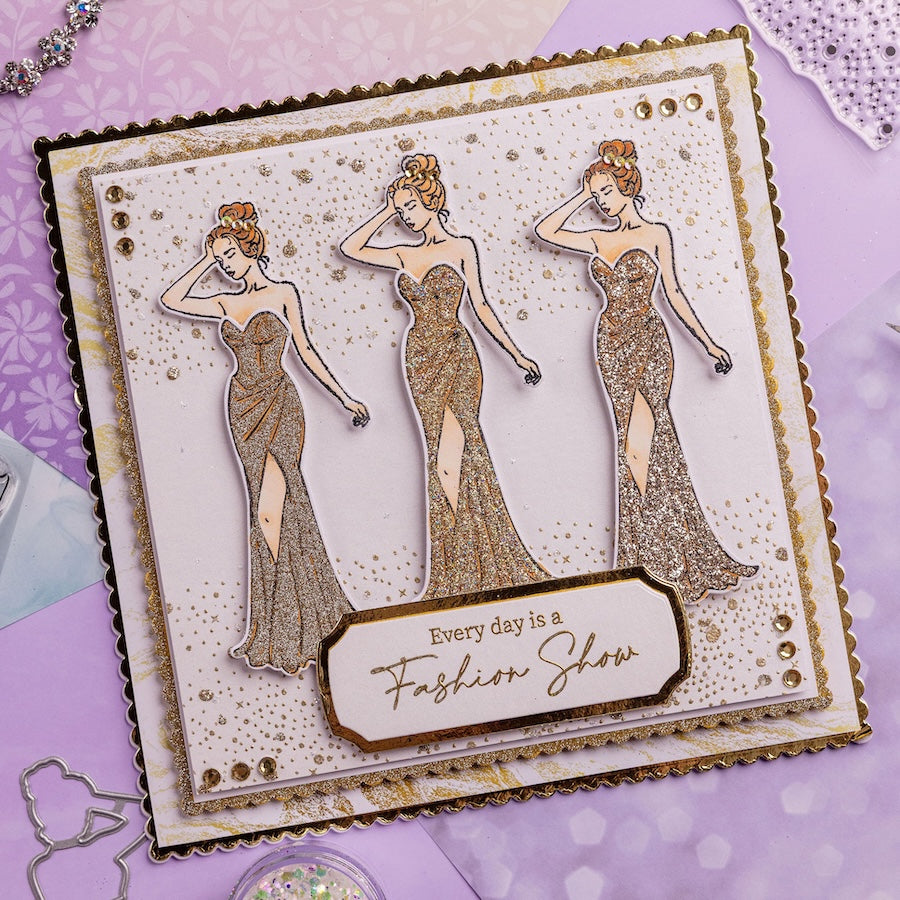 Chloe's Creative Cards Elegant Lady Die and Stamp Set c-diest-elelady fashion show