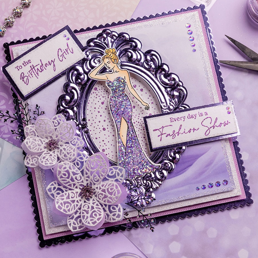 Chloe's Creative Cards Elegant Lady Die and Stamp Set c-diest-elelady frame