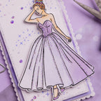 Chloe's Creative Cards Elegant Lady Die and Stamp Set c-diest-elelady purple