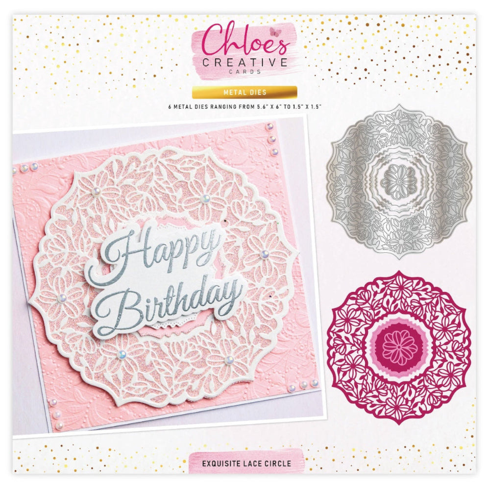 Chloe's Creative Cards Exquisite Lace Circle Dies c-mdie-exqc
