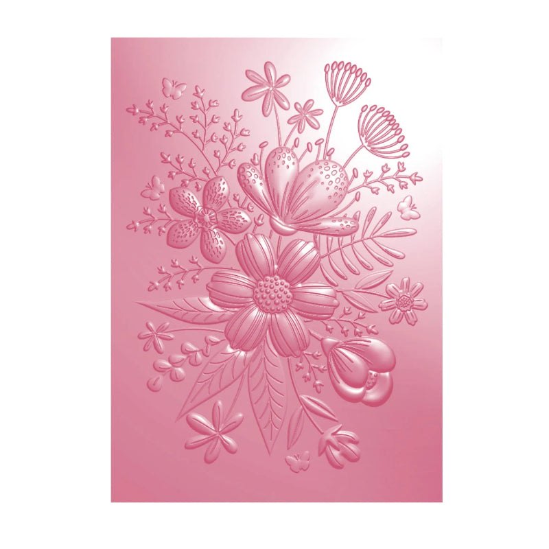 Chloe's Creative Cards Floral Fantasy 3D Embossing Folder c-3demb-florfan product image