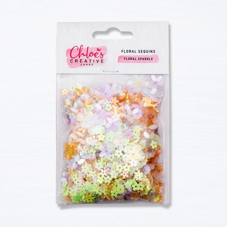 Chloe’s Creative Cards Floral Sequins Floral Sparkle c-florseq-florspa
