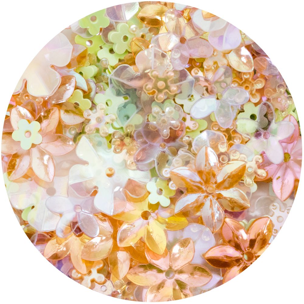 Chloe’s Creative Cards Floral Sequins Floral Sparkle c-florseq-florspa detail