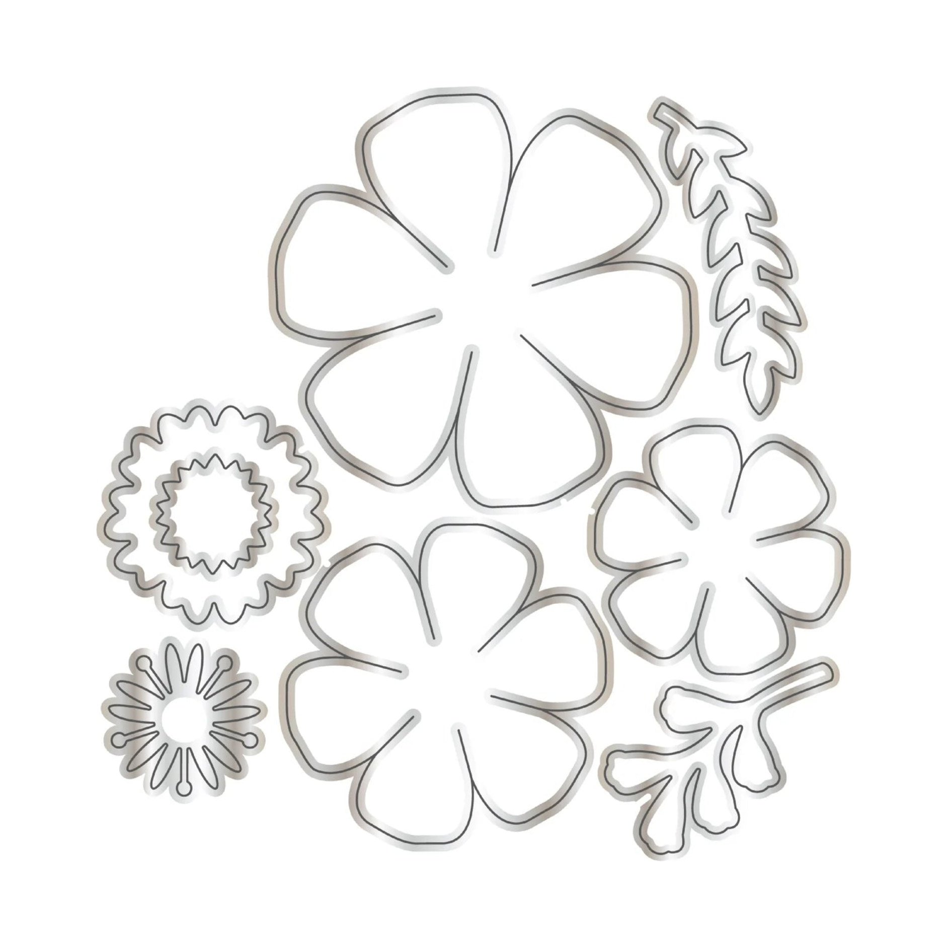 Chloe’s Creative Cards Flower Bouquet Folder, Stamp, Die and Vellum Bundle die