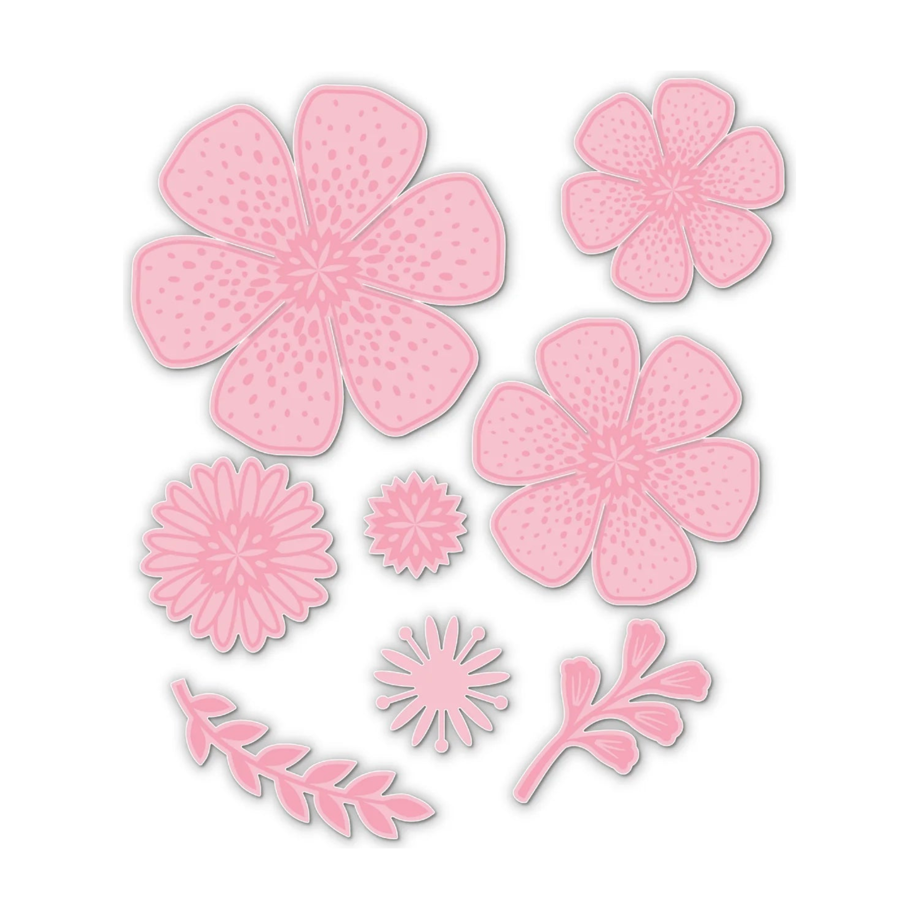 Chloe’s Creative Cards Flower Bouquet Folder, Stamp, Die and Vellum Bundle stamp